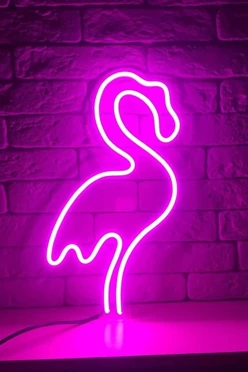 Светильник дизайнерский неоновый "Фламинго"