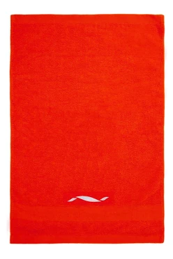Полотенце махровое 70х140 cм с вышивкой (Color), красное
