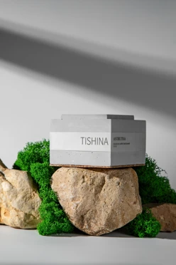 Ароматическая свеча в бетоне TISHINA, 100 мл