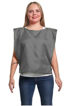 Накидка из шелка 50х55 см, однотонная серый