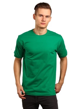 Футболка Премиум унисекс (Modern), однотонная зелёная