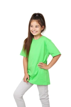 Футболка Премиум детская (Modern), однотонная салатовая