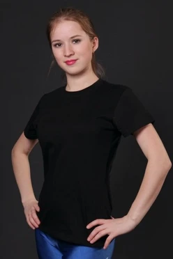 Футболка Степ женская однотонная "MISS JEWEL"
