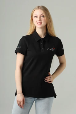 Поло Тейлор женская  однотонная "Cherry"