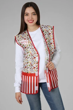 Жилет Дьюти унисекс с полной запечаткой "Breakfast"