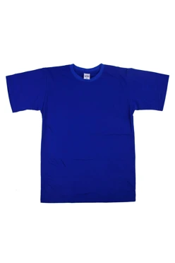 Футболка х/б детская (РАСПРОДАЖА), однотонная синяя