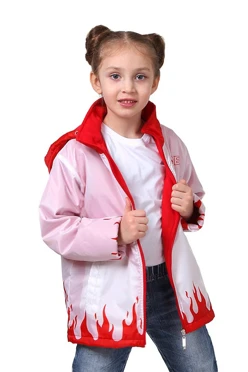 Куртка Норд с капюшоном на синтепоне детская, с полной запечаткой "ONE"