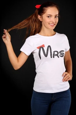 Футболка Степ женская однотонная "Mrs"