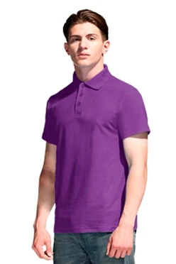 Поло Нэкст унисекс (Stan), однотонная фиолетовая