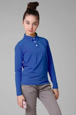 Лонгслив Декстер Плюс детский, однотонный темно-синий