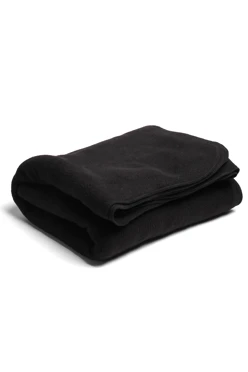 Плед Промо (без упаковки) флисовый 120х155 см, однотонный черный