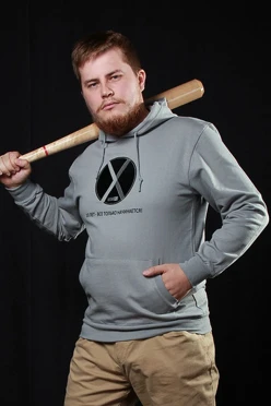 Толстовка Кенго из футера унисекс (Uvinal), однотонная "E96"