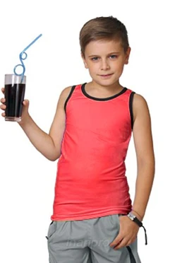 Майка Спорт детская, однотонная розовая