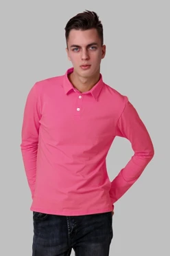 Лонгслив Декстер Плюс унисекс, однотонный розовый