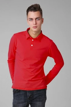 Лонгслив Декстер Плюс унисекс, однотонный красный