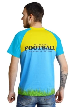 Футболка Спэйс унисекс из ложной сетки-130 с полной запечаткой