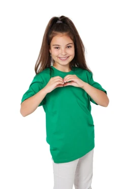 Футболка Премиум детская (Modern), однотонная зелёная