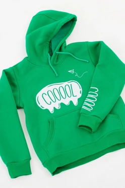 Худи Майк из футера детская, однотонная "Cooool"