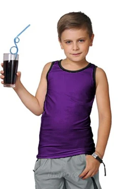 Майка Спорт детская, однотонная фиолетовая