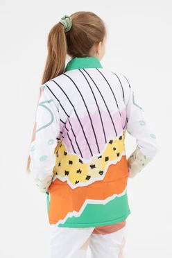 Жилет Портер на синтепоне со стежкой детский, с полной запечаткой