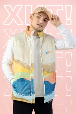 Жилет Портер на синтепоне со стежкой унисекс, с полной запечаткой