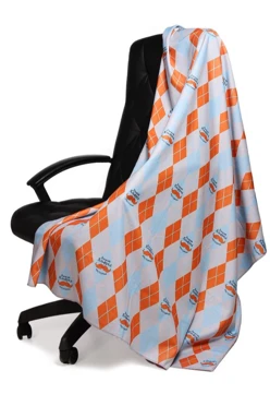 Плед Палитра флисовый 120х150 см (двухсторонний), с полной запечаткой "Рыжий Альфред"