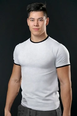 Футболка Атлетик унисекс,  однотонная белая