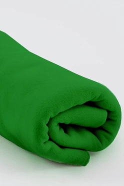 Плед Эконом (без обработки) флисовый 120х160 см, однотонный зеленый