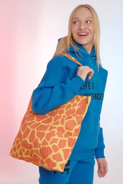 Сумка Голди из греты 40х40х10 см, печать с двух сторон "Mosaic"