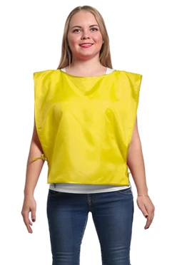 Накидка из шелка 50х55 см, однотонная желтая