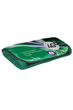 Плед Компакт (со вставкой из оксфорда) флисовый 155х170 см, однотонный "4G"