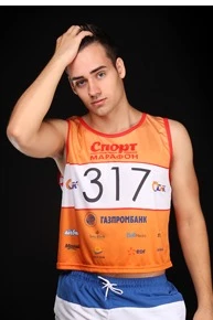Майка стартовая с полной запечаткой "Спорт марафон"