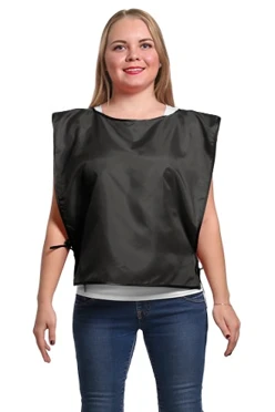 Накидка из шелка 50х55 см, однотонная черная