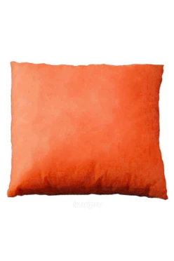 Подушка из спанбонда 40х40 см (холлофайбер), однотонная оранжевая