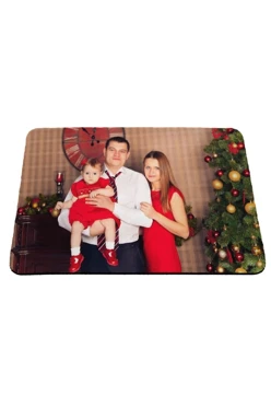 Коврик для мыши прямоугольный 3 мм, с полной запечаткой "Семья"