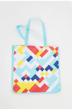 Сумка Эко Колор из двунитки 45х35х10, печать с двух сторон