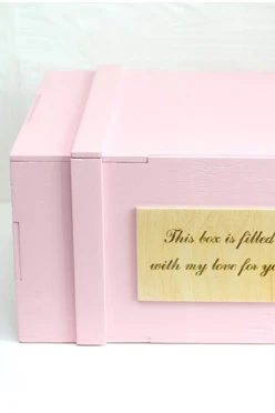 Деревянный ящик цветной, 40*30*20см