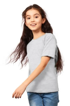 Футболка Премиум детская (Modern), однотонная серый меланж