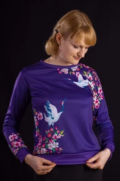 Свитшот Гарри унисекс из адидаса с полной запечаткой "Аисты"