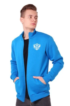 Толстовка Томас из футера унисекс, однотонная "Russia"