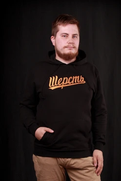 Толстовка Кенго из футера унисекс (Uvinal), однотонная "Шерсть"