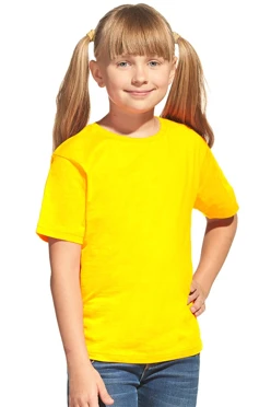 Футболка Классик детская (Stancolor), однотонная желтая