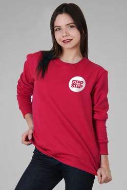 Толстовка Классика из футера унисекс, однотонная "Значок"