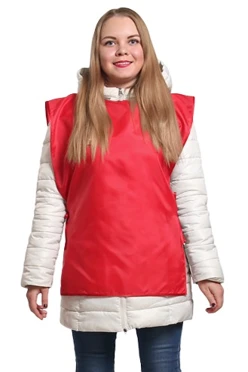 Накидка из шелка 50х70 см, однотонная красная