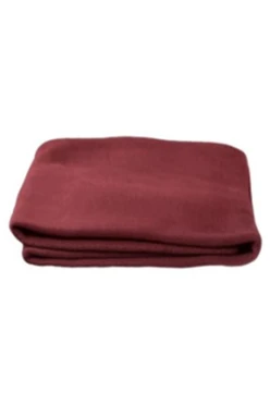 Плед Классик (в упаковке из спанбонда) флисовый 155х170 см, однотонный бордовый