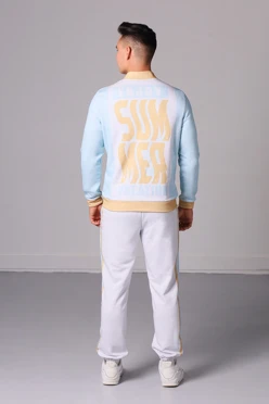 Бомбер Скай унисекс из футера хб с полной запечаткой