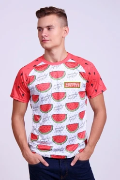 Футболка Спэйс унисекс из кулирки пэ с полной запечаткой