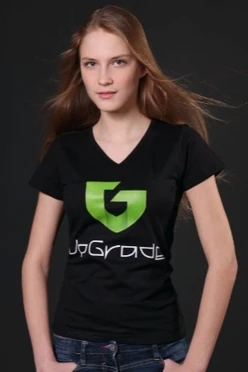 Футболка Степ женская однотонная "Upgrade"