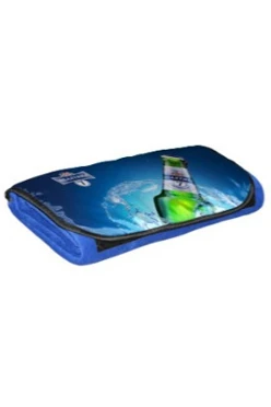 Плед Компакт (со вставкой из оксфорда) флисовый 155х170 см, однотонный "Балтика"