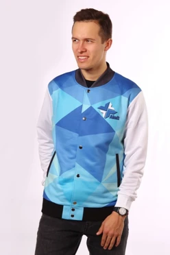 Бомбер Блэйд унисекс из адидаса с полной запечаткой "Aloft"